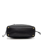 PRADA TOTE BAG CANVAS BLACK GHW