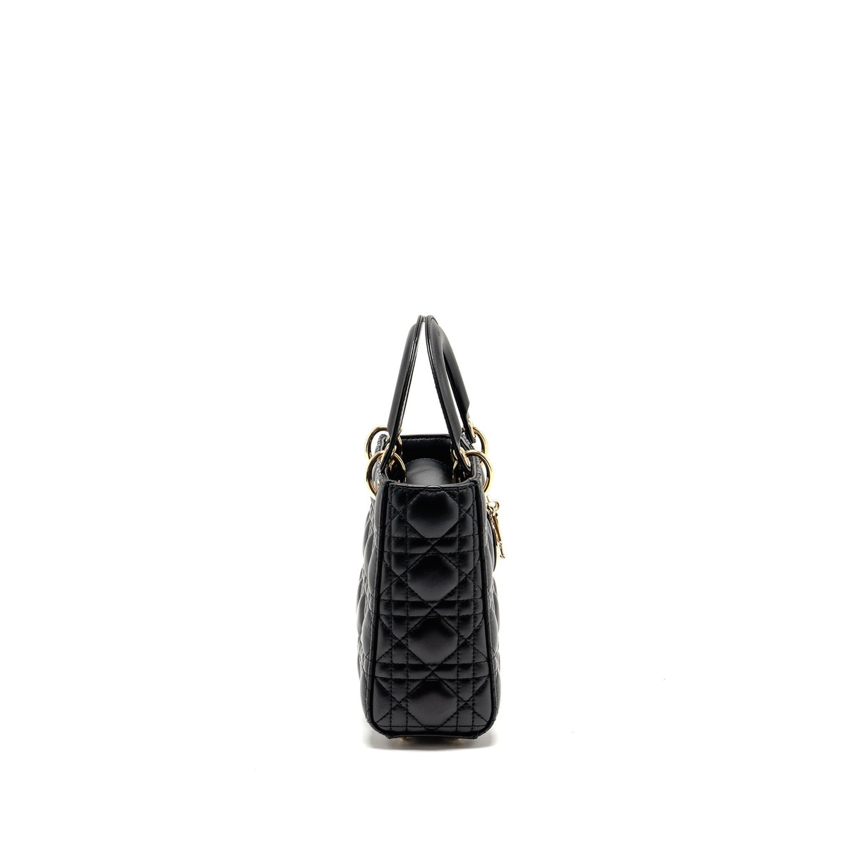 DIOR MY ABC SMALL LADY DIOR LAMBSKIN BLACK LGHW