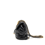 CHANEL 24C 19 BACKPACK LAMBSKIN BLACK MULTICOLOUR HARDWARE (MICROCHIP)