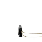 CHANEL CLASSIC WALLET ON CHAIN CAVIAR BLACK GHW (MICROCHIP)