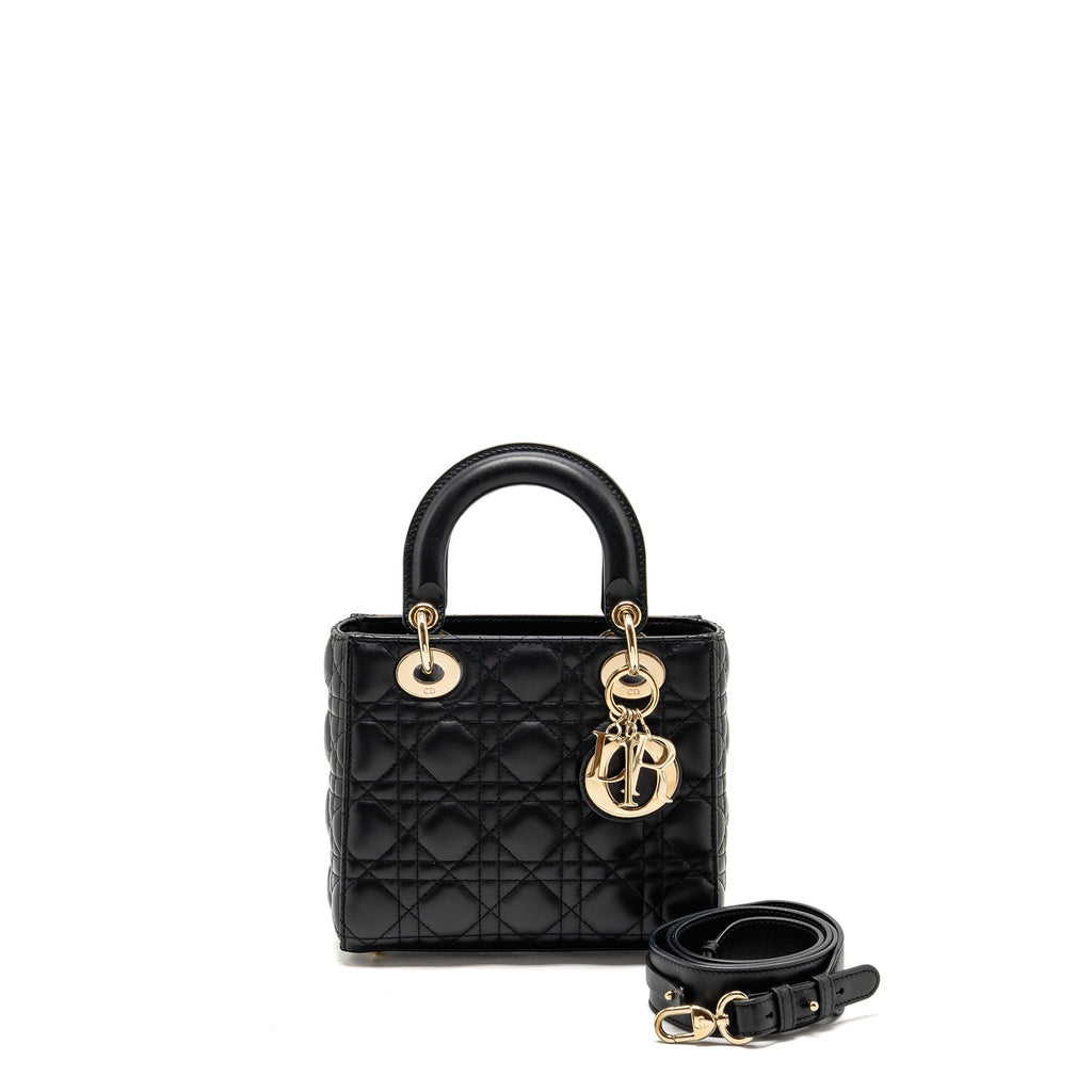 DIOR MY ABC SMALL LADY DIOR LAMBSKIN BLACK LGHW