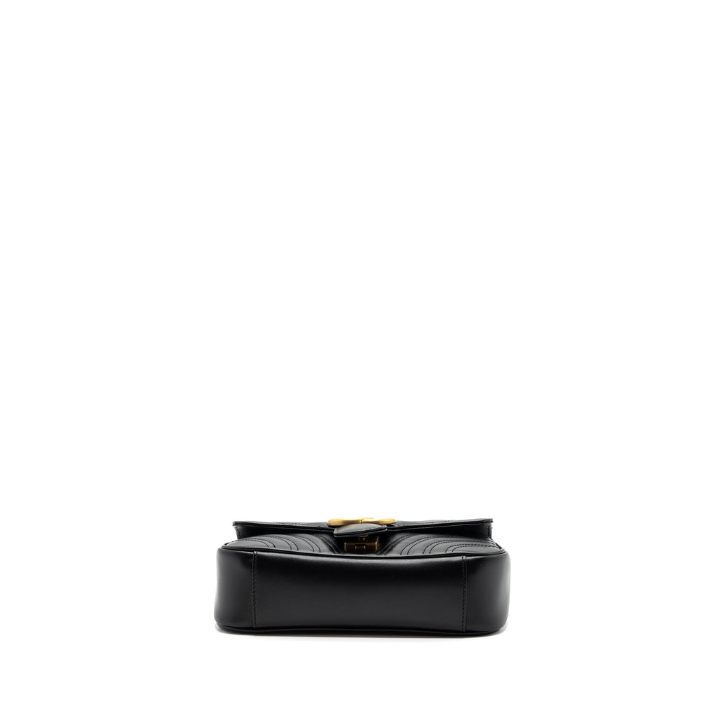 GUCCI MINI MARMONT CALFSKIN BLACK GHW