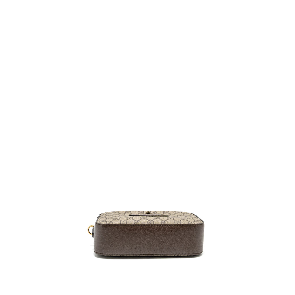 GUCCI CAMERA BAG GG SUPREME CANVAS/LEATHER BROWN/MULTICOLOUR GHW