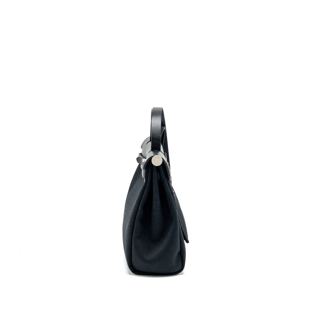 HERMES HERBAG 31 ZIP BAG CANVAS/HUNTER BLACK SHW