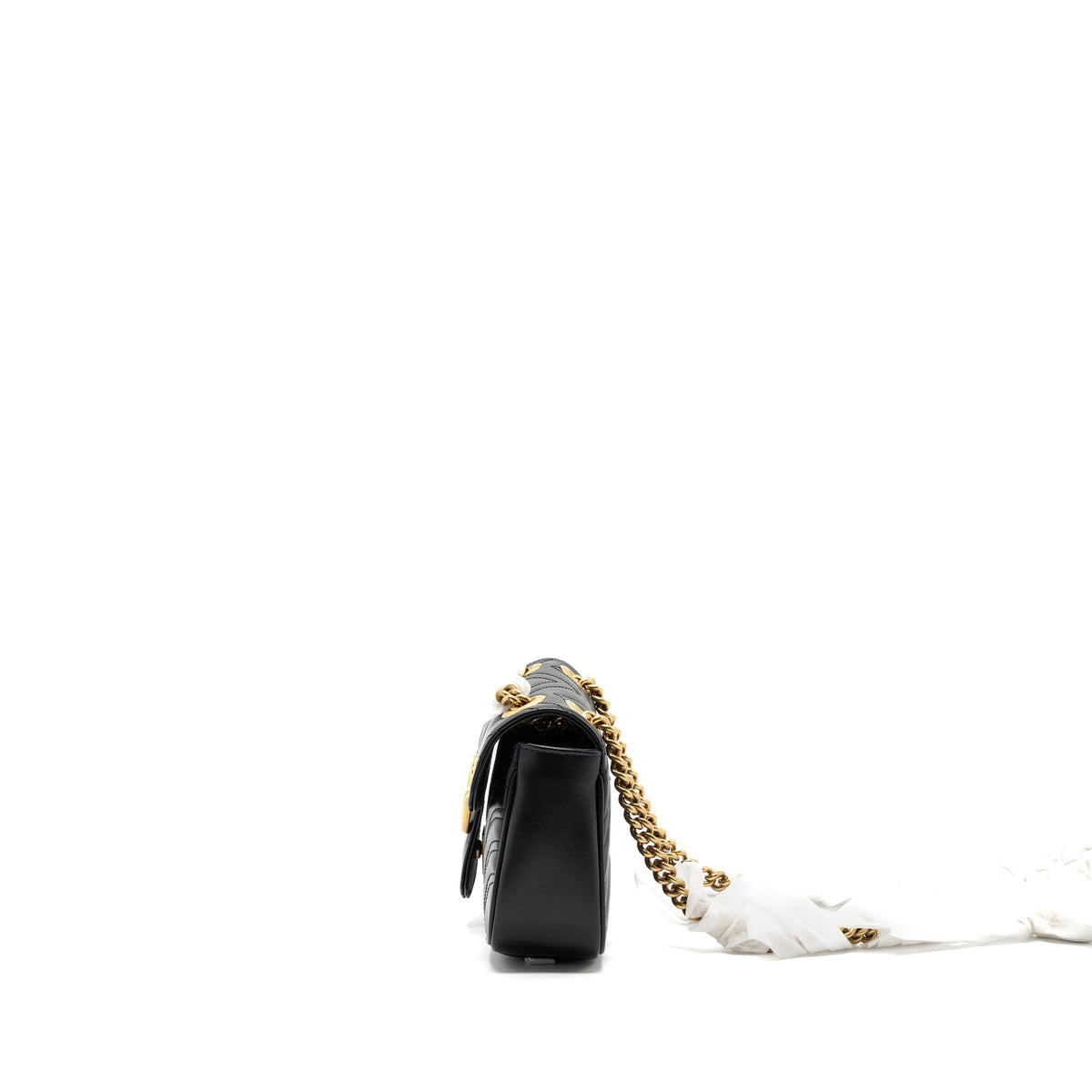 GUCCI MINI MARMONT CALFSKIN BLACK GHW