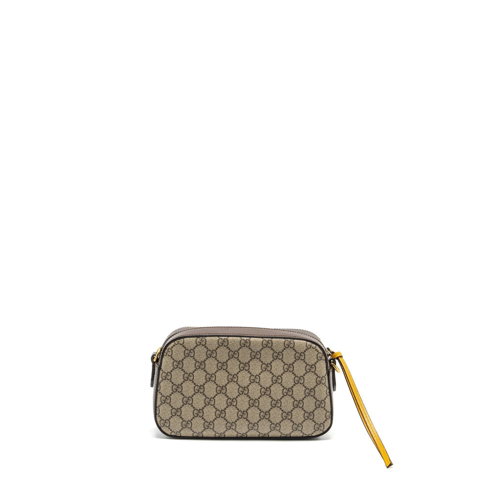 GUCCI CAMERA BAG GG SUPREME CANVAS/LEATHER BROWN/MULTICOLOUR GHW