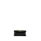 CHANEL TOP HANDLE SMALL BOY BAG CALFSKIN BLACK BRUSHED GHW
