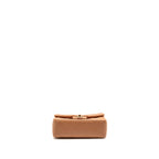 CHANEL MINI RECTANGULAR FLAP BAG LAMBSKIN DARK BEIGE LGHW