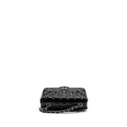 CHANEL MINI RECTANGULAR FLAP BAG PATENT BLACK SHW