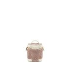 CHANEL TOP HANDLE VANITY CASE WITH CHAIN TWEED MULTICOLOUR WHITE LGHW
