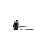 CHANEL MINI RECTANGULAR FLAP BAG PATENT BLACK SHW