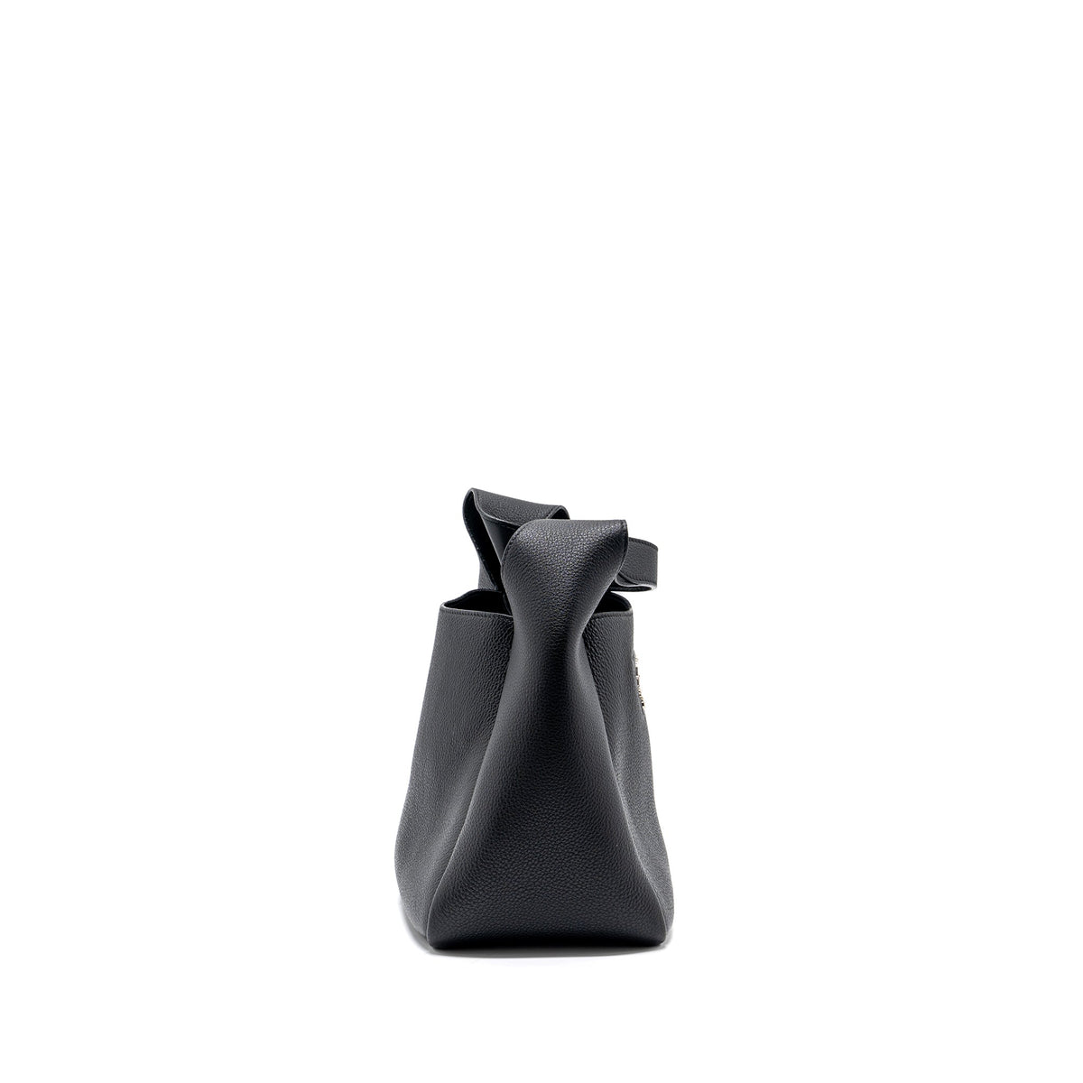PRADA MEDIUM LEATHER TOTE BLACK SHW