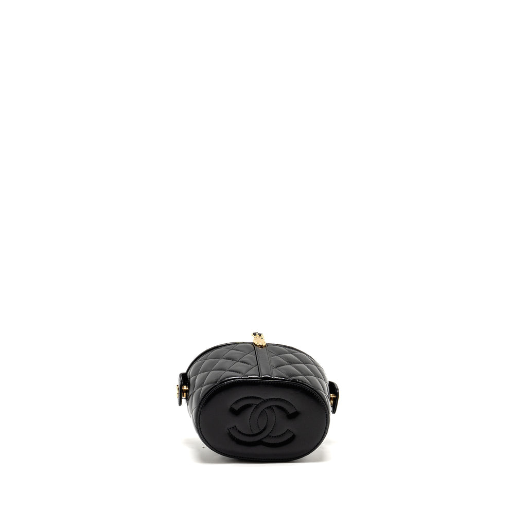 CHANEL PICNIC VANITY LAMBSKIN BLACK GHW (MICROCHIP)