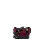CHANEL SMALL GABRIELLE HOBO BAG TWEED/CALFSKIN MULTICOLOUR MULTICOLOUR HARDWARE