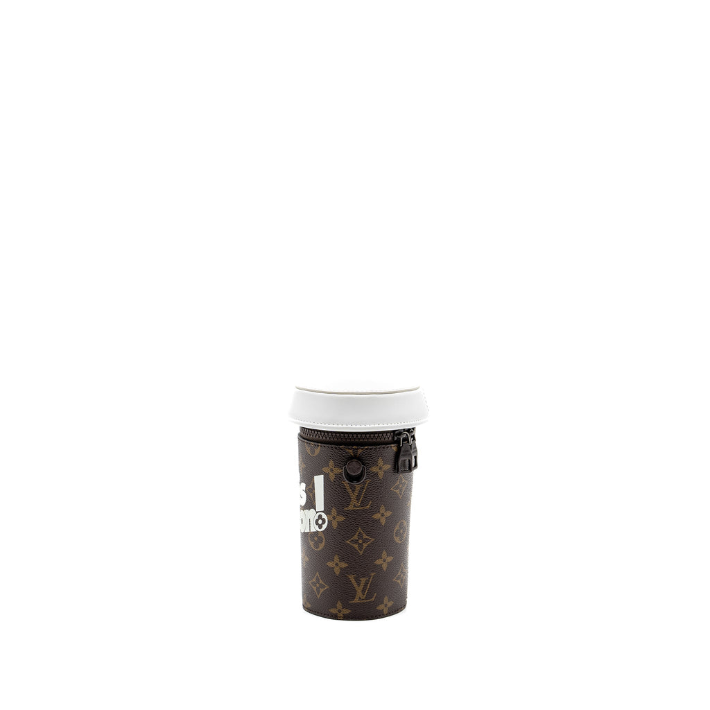 LOUIS VUITTON COFFEE CUP BAG LIMITED EDITION MONOGRAM CANVAS BROWN HARDWARE (NEW VERSION)