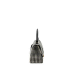 BALENCIAGA HOURGLASS S WOOL HOUNDSTOOTH BLACK/WHITE GHW