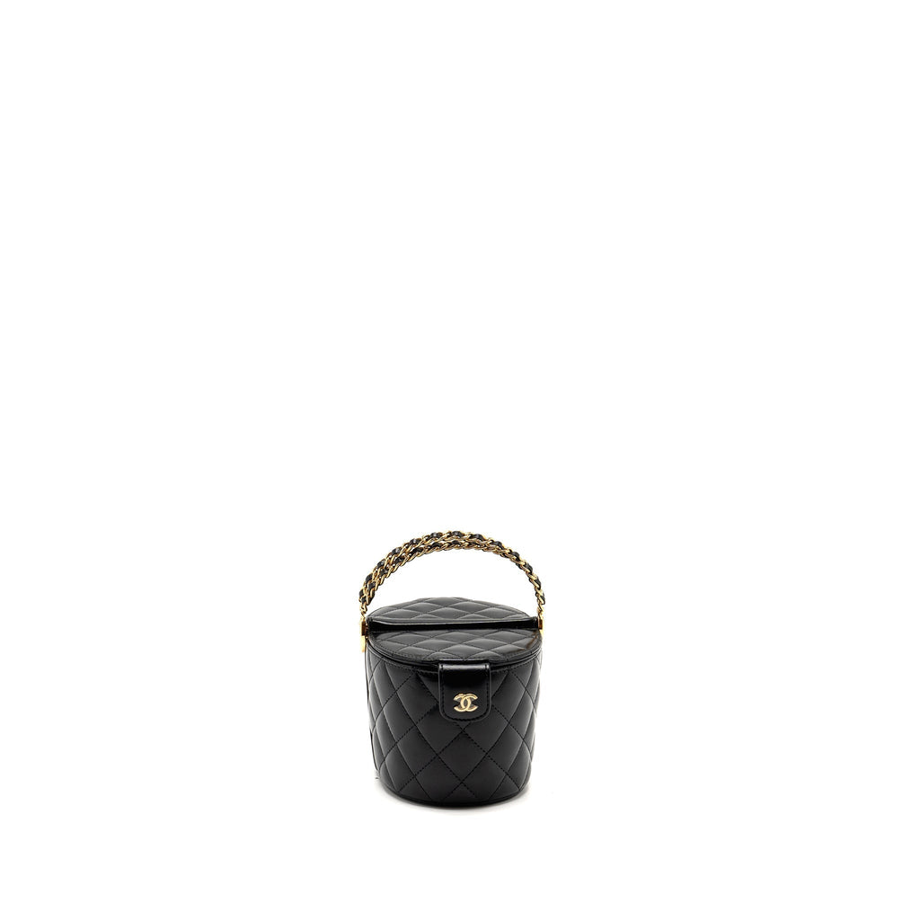 CHANEL PICNIC VANITY LAMBSKIN BLACK GHW (MICROCHIP)