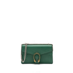 GUCCI DIONYSUS SHOULDER BAG CALFSKIN GREEN GHW