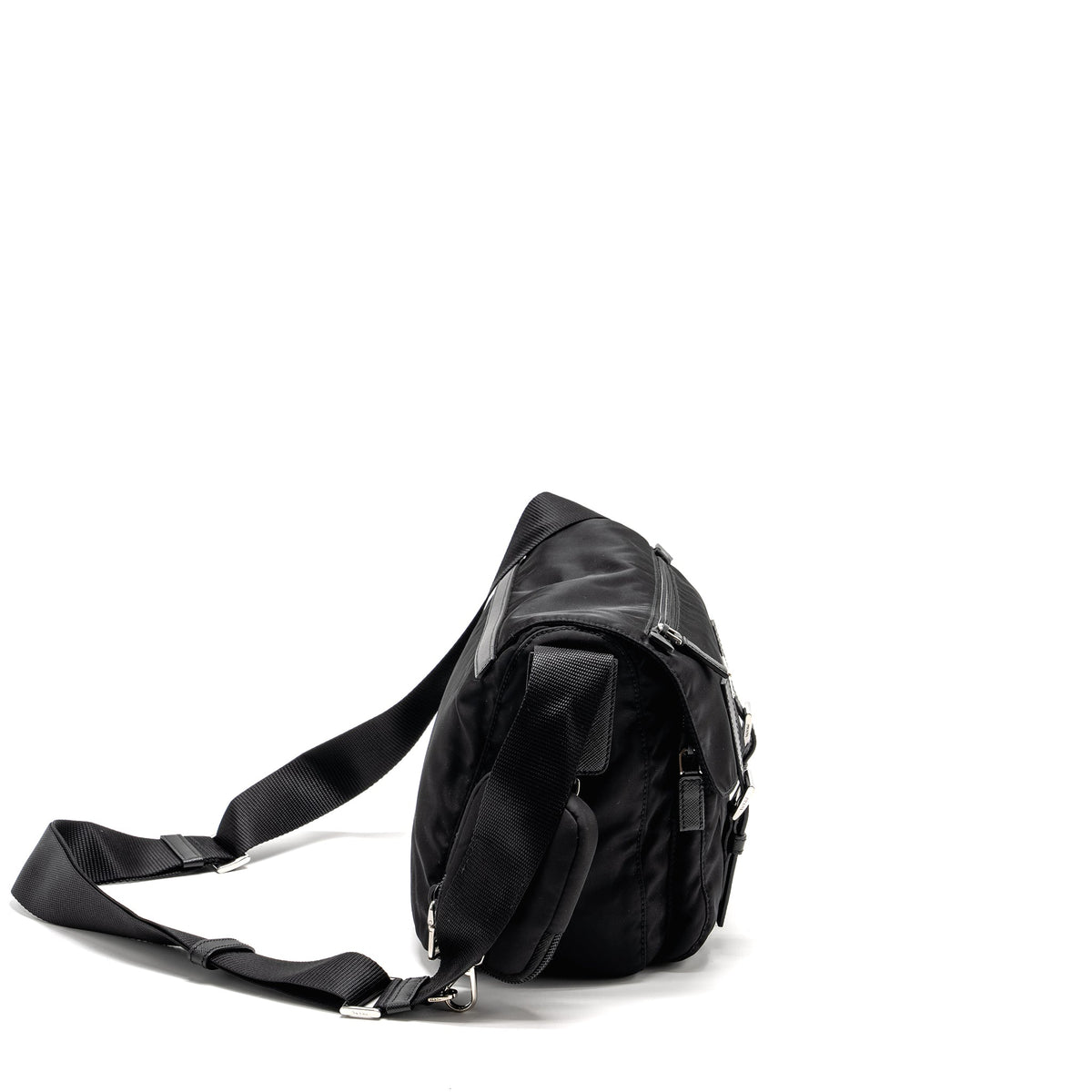 PRADA MESSENGER BAG RE-NYLON BLACK SHW