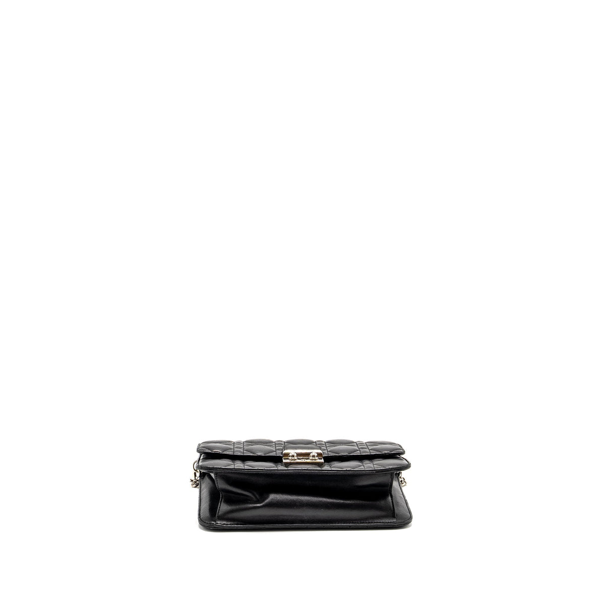 DIOR MISS DIOR PROMENADE POUCH BAG LAMBSKIN BLACK SHW
