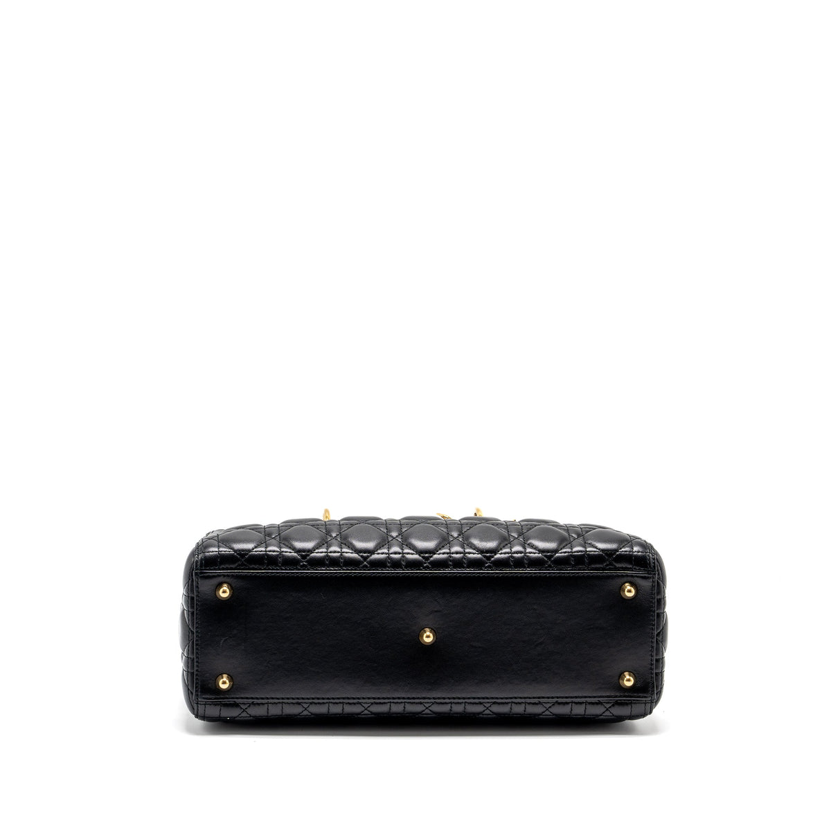 DIOR LARGE LADY DIOR LAMBSKIN BLACK GHW