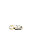 DIOR MINI SADDLE BAG CALFSKIN WHITE BRUSHED GHW