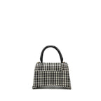 BALENCIAGA HOURGLASS S WOOL HOUNDSTOOTH BLACK/WHITE GHW