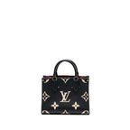 LOUIS VUITTON ONTHEGO PM BICOLOUR MONOGRAM EMPREINTE BLACK GHW