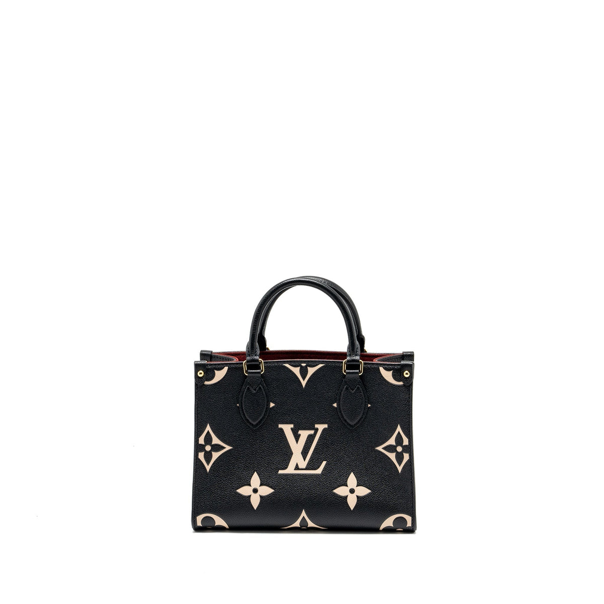 LOUIS VUITTON ONTHEGO PM BICOLOUR MONOGRAM EMPREINTE BLACK GHW
