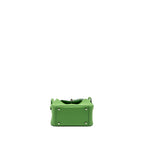 Hermes Mini Lindy Clemence Vert Yucca SHW