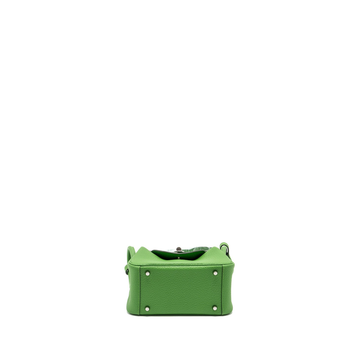 Hermes Mini Lindy Clemence Vert Yucca SHW