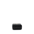 CHANEL TOP HANDLE LONG VANITY WITH CHAIN LAMBSKIN BLACK GHW (MICROCHIP)