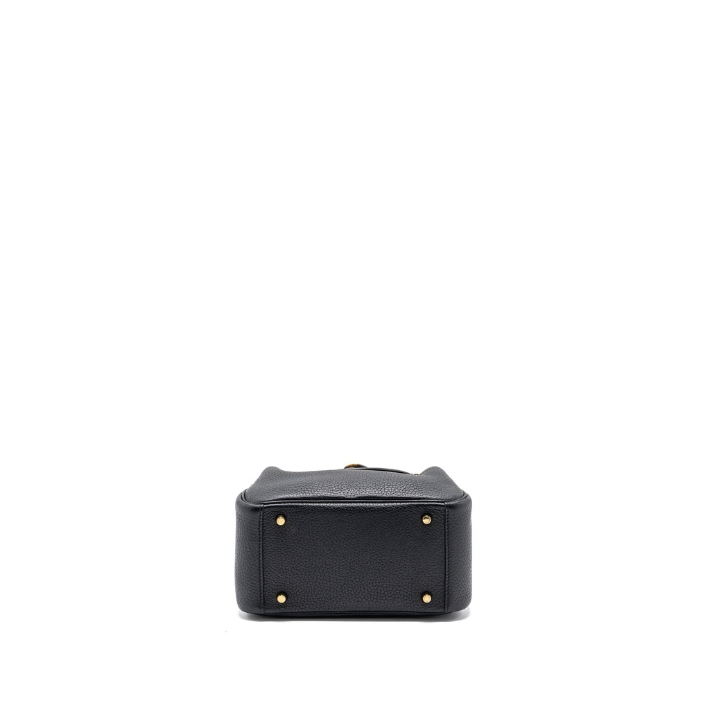 Hermes mini lindy clemence black GHW