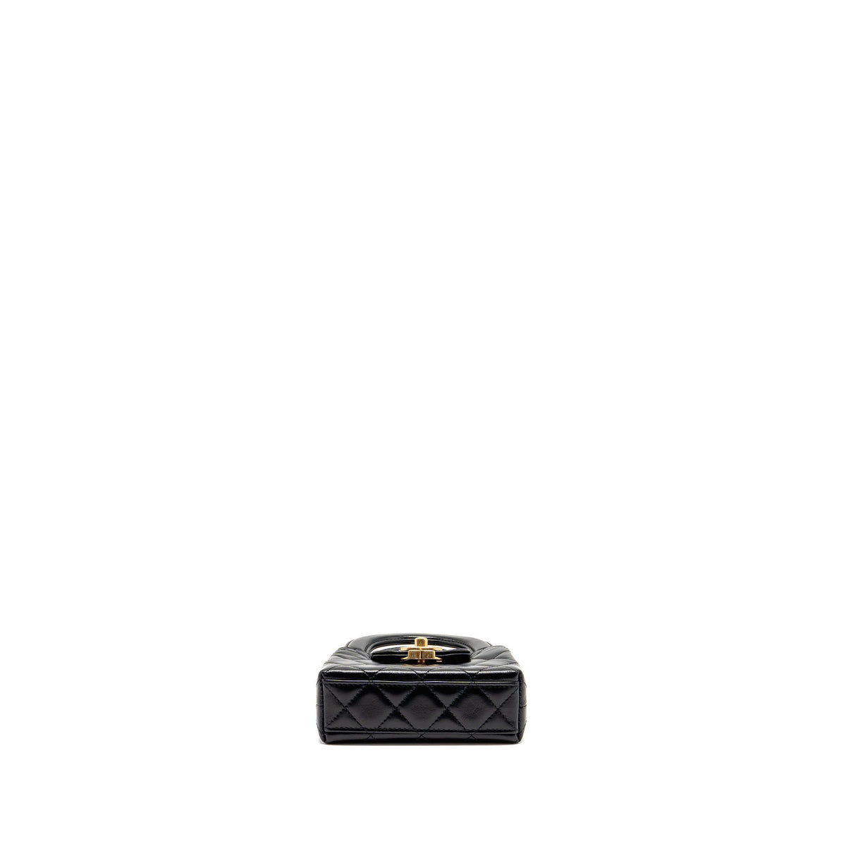 CHANEL 24P MINI NANO KELLY SHOPPER CALFSKIN BLACK GHW (MICROCHIP)