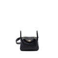 Hermes mini lindy clemence black GHW