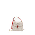 BVLGARI TOP HANDLE SERPENTI BAG CALFSKIN WHITE / RED LGHW