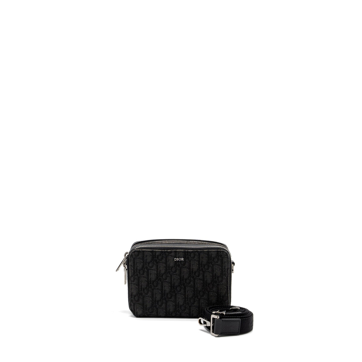 DIOR POUCH WITH STRAP BLACK DIOR OBLIQUE JACQUARD SHW