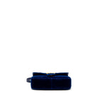 GUCCI MINI GG MARMONT BAG VELVET BLUE GHW