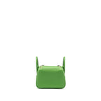 Hermes Mini Lindy Clemence Vert Yucca SHW