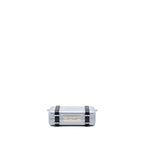 DIOR X RIMOWA CLUTCH TRUNK BAG ALUMINIUM / CALFSKIN SILVER / BLACK SHW