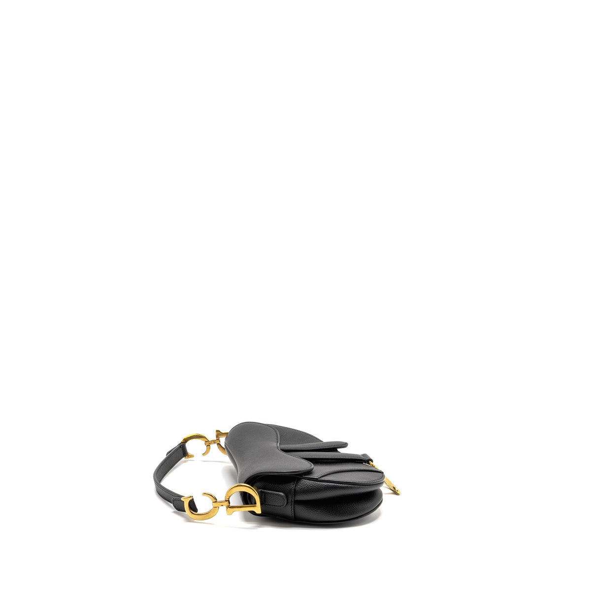 DIOR MINI SADDLE BAG CALFSKIN BLACK GHW