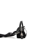PRADA TOP HANDLE RE-EDITION 2005 NYLON BAG BLACK SHW