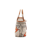 HERMES STEEPLE 25 CANVAS/ SWIFT BEIGE / GOLD SHW