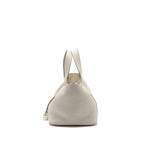 Hermes Picotin 18 Lock Bag Clemence Gris Perle SHW