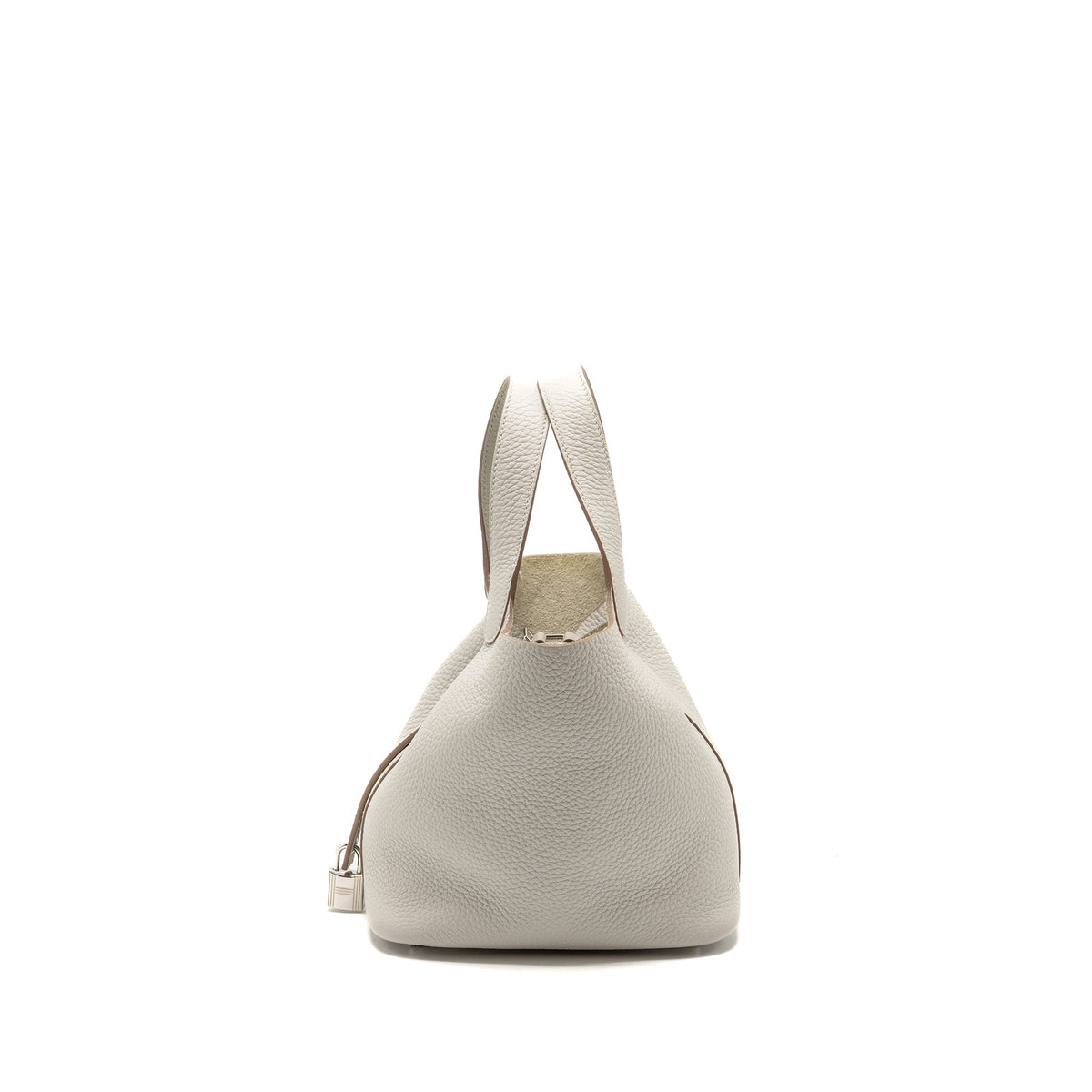 Hermes Picotin 18 Lock Bag Clemence Gris Perle SHW