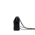 CHANEL SMALL GABRIELLE BACKPACK AGED CALFSKIN BLACK MULTICOLOUR HARDWARE