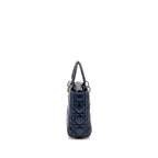 DIOR MY ABC SMALL LADY DIOR LAMBSKIN DARK BLUE LGHW
