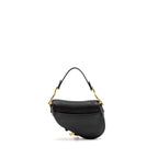 DIOR MINI SADDLE BAG CALFSKIN BLACK GHW