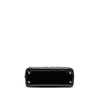 CHANEL MEDIUM COCO HANDLE CHEVRON CALFSKIN BLACK GHW