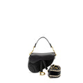 DIOR MINI SADDLE BAG CALFSKIN BLACK GHW